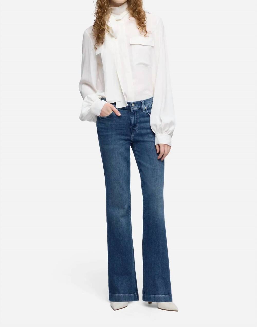 NEW 7 FOR ALL MANKIND dojo tailorless jeans in flux